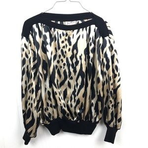Jon Woods New York Vintage Animal Print Top P